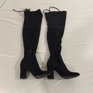 Unisa Black Over the Knee Boots